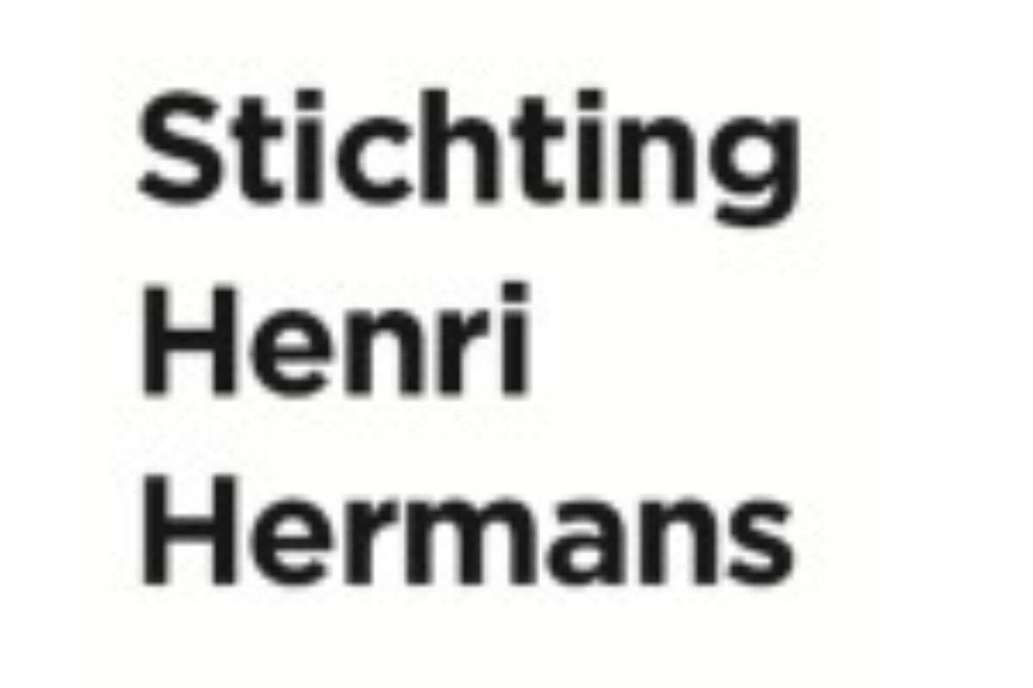 Fonds Stichting Henri Hermans WEB